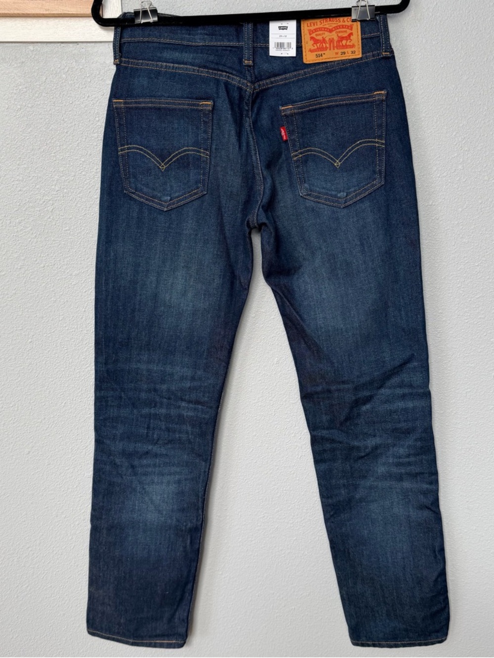 Levi’s 514 Straight Leg Mens Jeans NWT 29x32 Dark Wash Classic - Picture 6 of 13